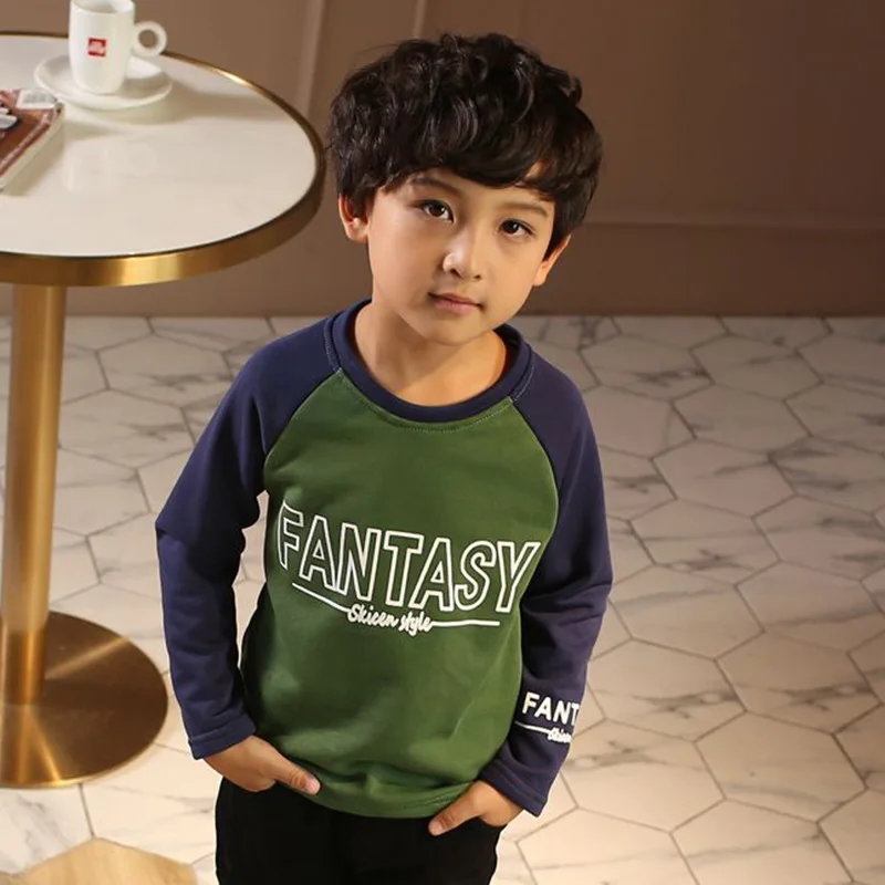 Детские футболки с надписью для подростков бейсбольные длинным рукавом одежда