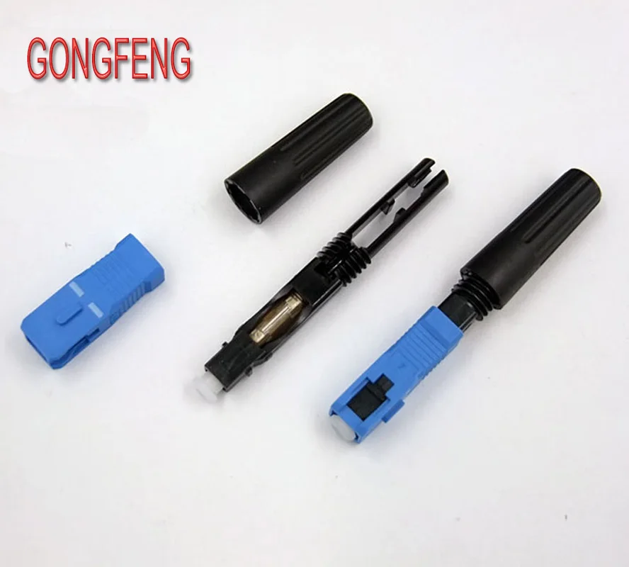 GONGFENG 100 шт. Новинка FTTH SC волоконно оптический Быстрый Соединитель сетевой уровень