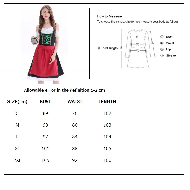 Для женщин традиции Октоберфест Dirndl официантка в пивном баре наряд барная