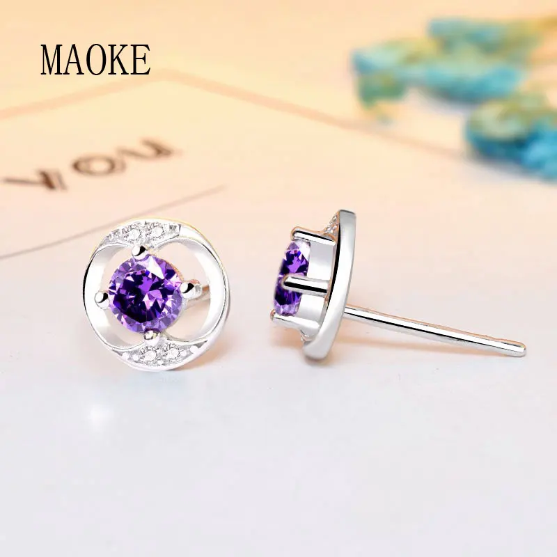

Promotions S925 Sterling SV Korean Popular Hot Trinkets CZ Stud Earrings Fashion Jewelry for Women's Fashion Gifts