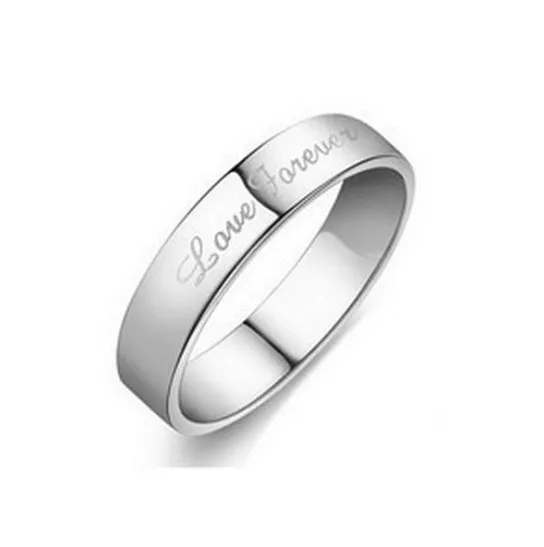 Кольцо из серебра 925 пробы унисекс с надписью love forever | Украшения и аксессуары