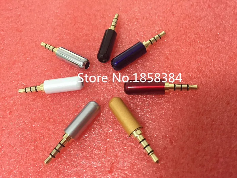 3 5 мм 4 полюсный аудио разъем штекер для наушников с зажимом кабельного