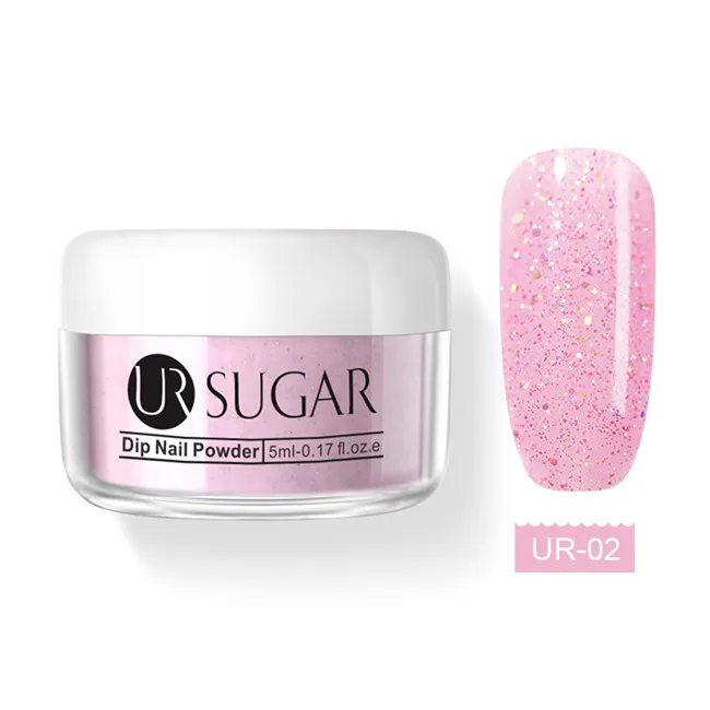 Nude UR-02 Ur Sugar 5 мл голографическая окунающая пудра для ногтей телесный блеск Dip блестки пыль украшение для ногтей натуральный сухой без лампы - Цвет: Nude UR-02