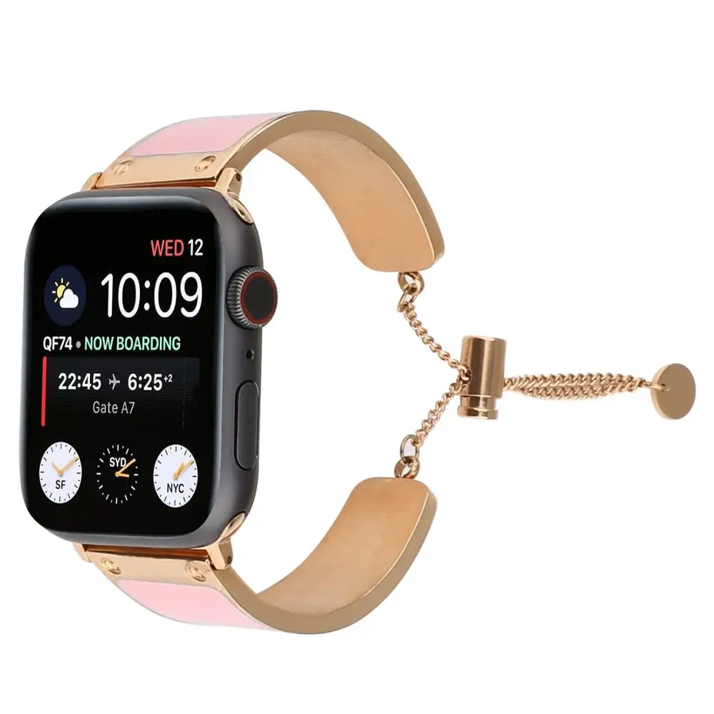Для Apple Watch 42 мм 38 эпоксидный ремешок для женщин и девочек женский браслет из