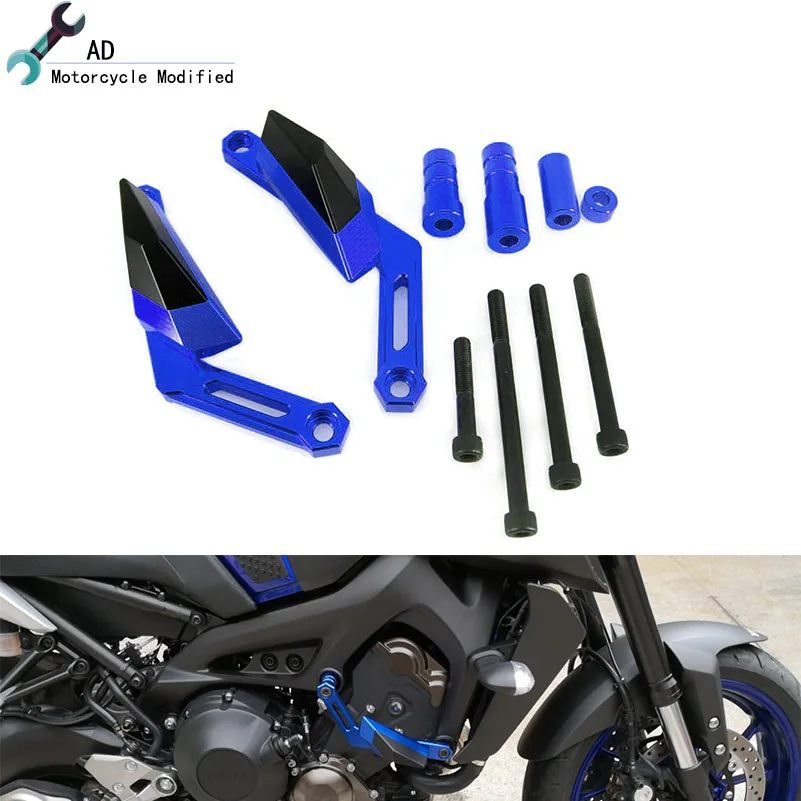 Рама мотоцикла Ползунки Крушение двигателя колодки для Yamaha MT09 Tracer боковой Щит