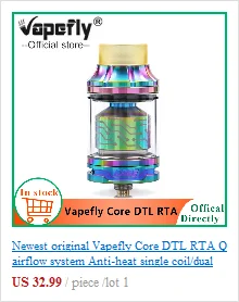 20 шт./упак. Vapefly Firebolt сахарной ваты для электронная сигарета Перезаправляемые Атомайзеры емкостью обслуживаемых атомайзеров и дрипок, катушки органического хлопка Vape аксессуары vs облако"