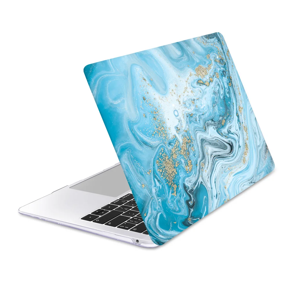 Чехол для ноутбука Apple MacBook Air 11 13 Pro retina 12 13 15 для Mac book Pro 13,3 15,4 Touch bar мраморный пластиковый жесткий чехол