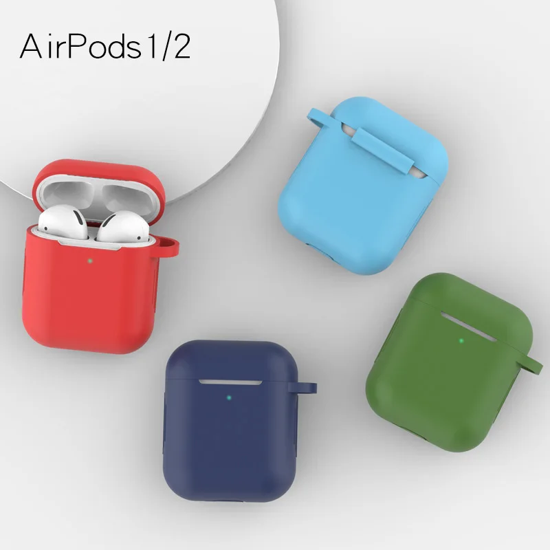 Airpods 1 крышка защитная, крышка полная защитная крышка Портативный Силиконовый чехол для Apple airpods 2 Чехол
