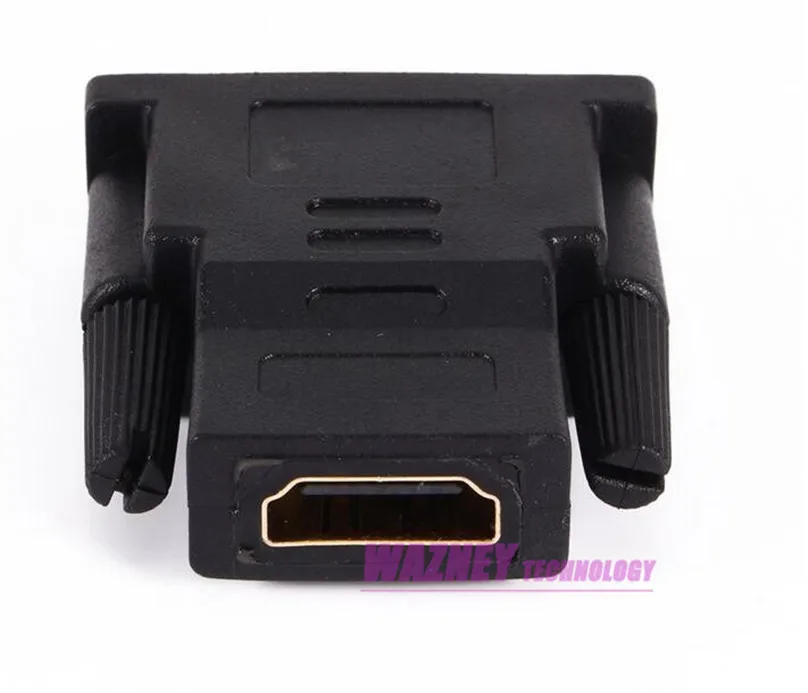 Позолоченный адаптер DVI 24 + 1 HDMI преобразователь штекер-гнездо