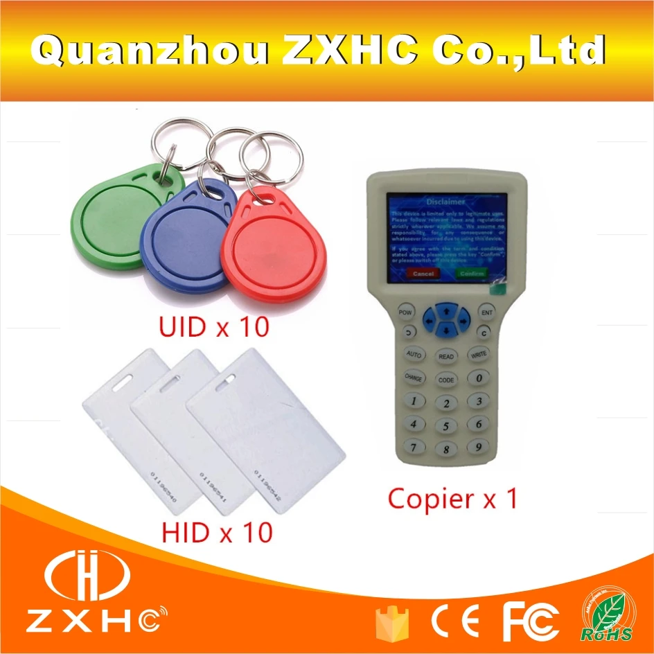 Считыватель и записывающее устройство RFID на английском языке Дубликатор
