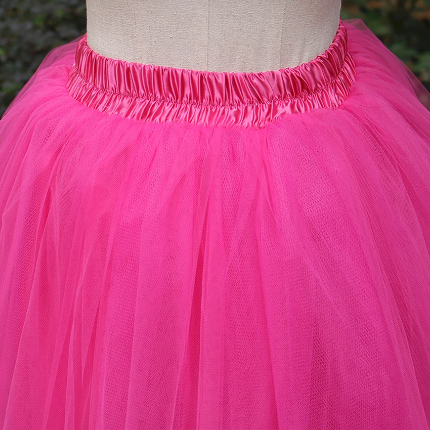 

Hotsale New Fashion 2017 Women's Tulle Tutu Skirt 6 Layers Gauze Ball Gown Skirt Plus size S-5XL