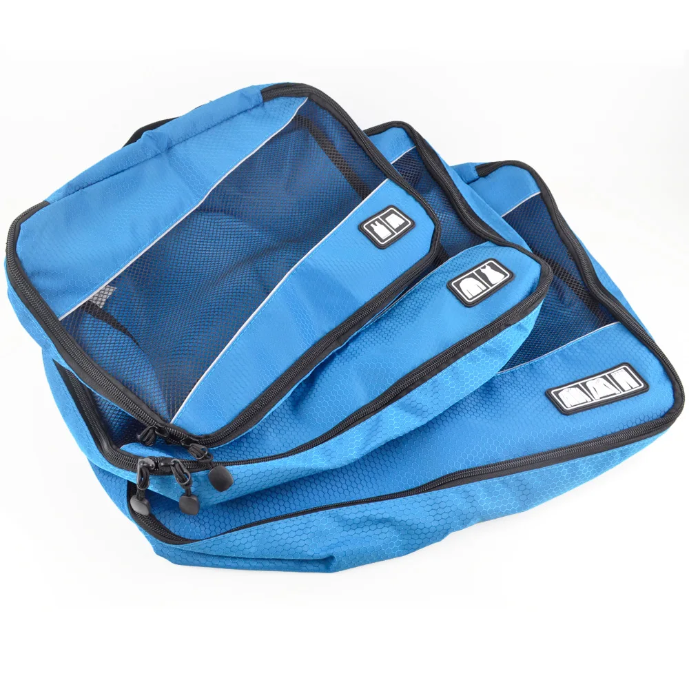 USDROPSHIP Travel Luggage Organizer 3Pieces Packing Cubes Set Breathable Mesh Bag Waterproof Accessories | Багаж и сумки