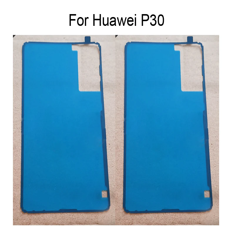 

2 шт. Замена для Huawei P30 p30 Задняя стеклянная крышка клейкая наклейка наклейки клейкая Крышка батарейного отсека корпуса HuaweiP30