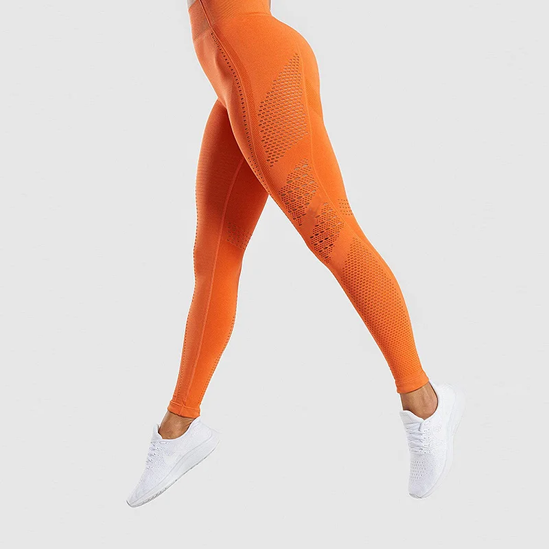 2019 фитнес трикотажные бесшовные лоскутное для женщин кальсоны йоги выдалбливают