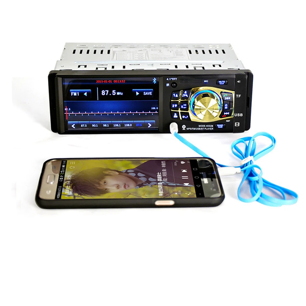 4032b автомобиля Радио плеер Авто 4.1 "Экран Bluetooth HD USB Video MP3/MP4/MP5 для стерео музыка| |