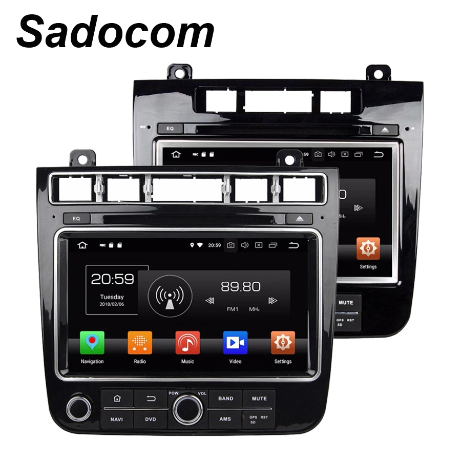TDA7851 HD Android 8 0 для VW TOUAREG 2010 2015 2016 Восьмиядерный 4 Гб ОЗУ автомобильный DVD плеер Wifi RDS