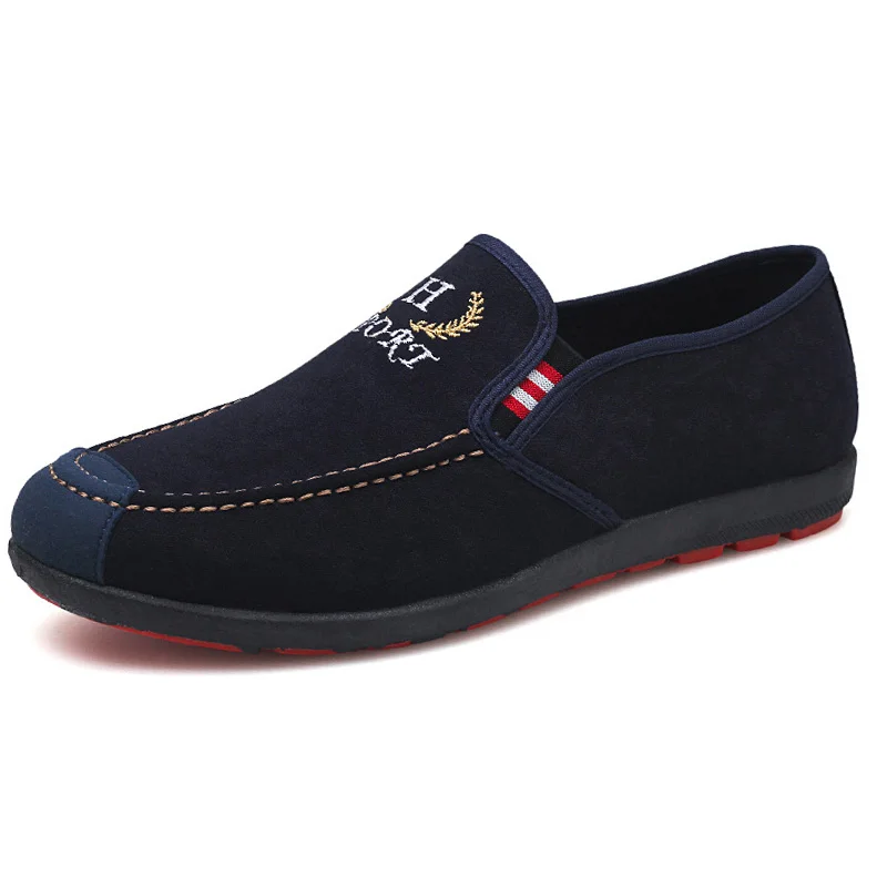 Men Shoes 2019 Spring Casual Canvas Fashion Loafers Breathable Outdoor Male Black Sneakers | Обувь