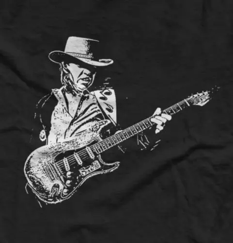 Стиви Рэй вон футболка гитара Stratocaster Texas Blues большое Blacknovelty Для мужчин s футболки