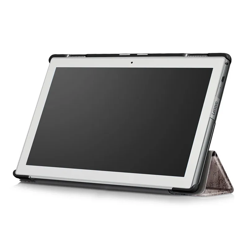 Умный чехол из искусственной кожи для lenovo Tab 4 10 TB-X304L TB-X304F/N, защитный чехол-подставка для планшета lenovo tab 4 10 дюймов+ пленка+ стилус