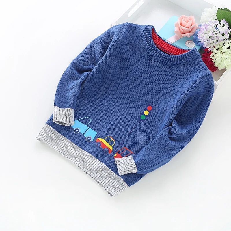 blue Новые модные свитера для мальчиков Одежда для мальчиков 2-5 лет#8011 - Цвет: blue