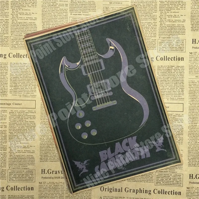 Black Sabbath. Плакат Оззи Осборн. Украшение для домашнего интерьера крафт-кислотная рок-музыка плакат рисунок ядро наклейки на стену 30x21 см