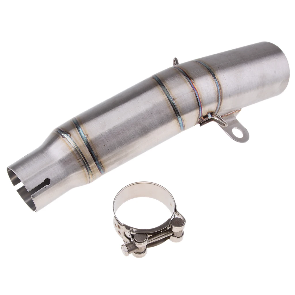 

Motorcycle Motorbike Exhaust Middle Tube Stainless Steel Mid Link Pipe 60mm for Yamaha R6 2006-2018