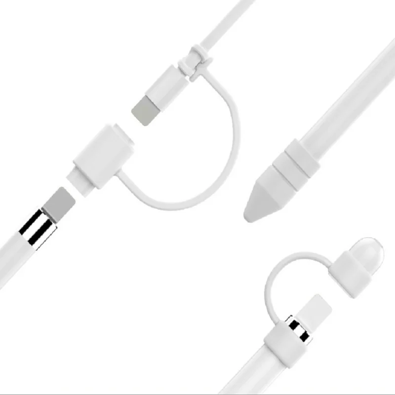 Антирр для Apple Pencil cap Holder Nib Sleeve Case мягкий силиконовый защитный чехол с защитой от потери Соединительный ремешок для iPad Pro Pencil