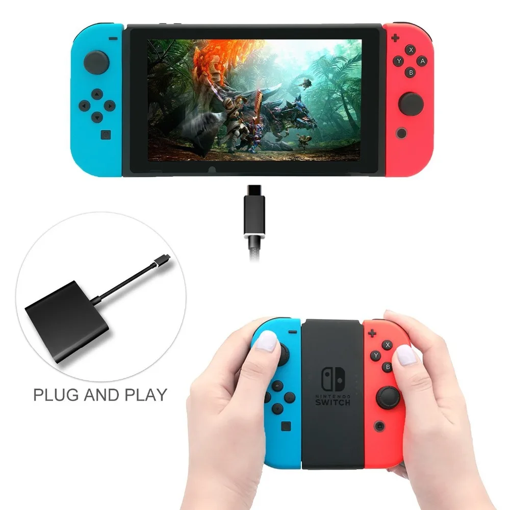Адаптер HDMI type C для переключателя NAND концентратор USB-C к мини-Док-станция HD