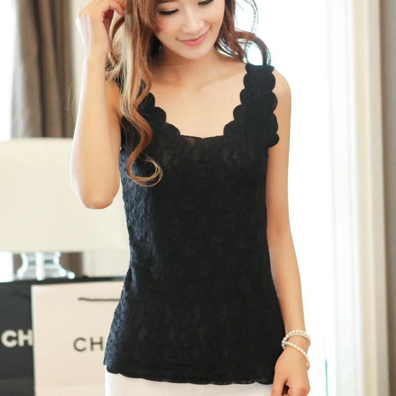 Новинка Летний стиль модный женский жилет Повседневный без рукавов кружевной