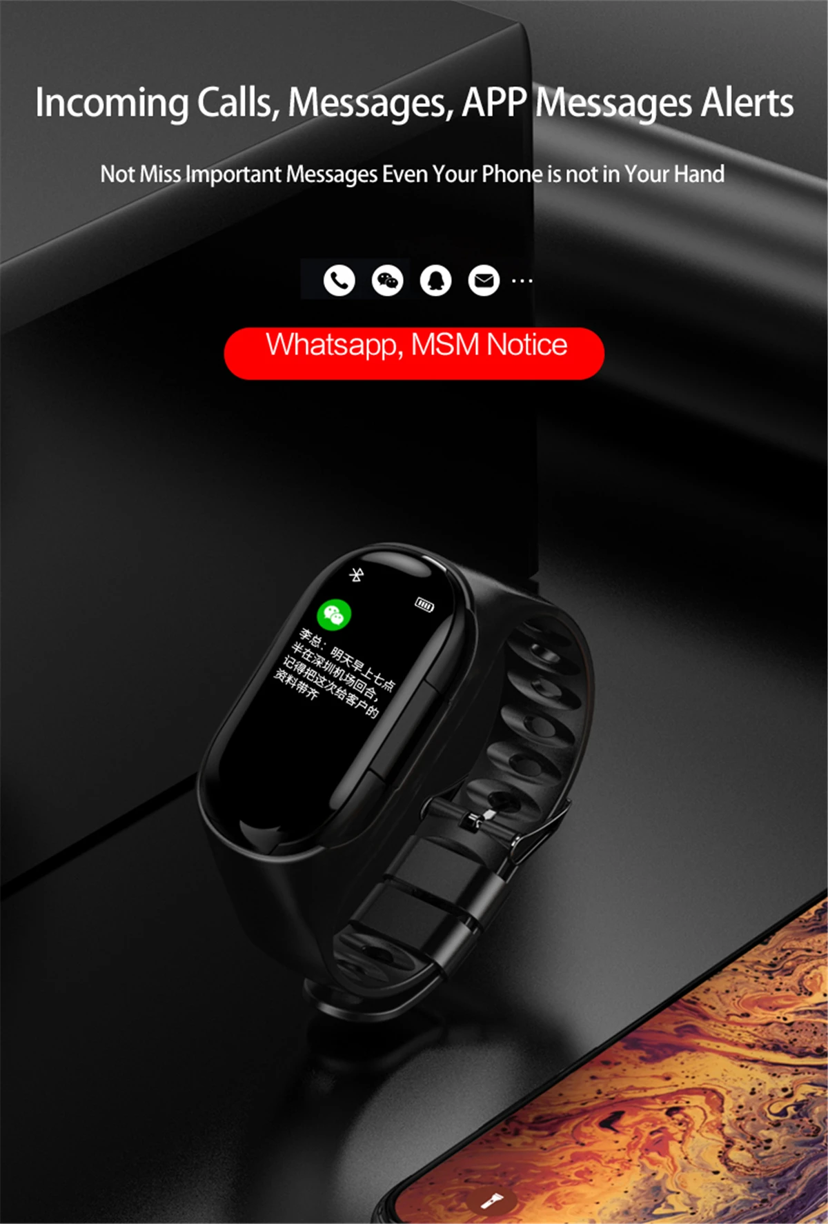Умный браслет с двумя наушниками Bluetooth 4,2, умный Браслет, измеритель артериального давления, фитнес-трекер, умные часы для мужчин, для IOS, Android, телефона