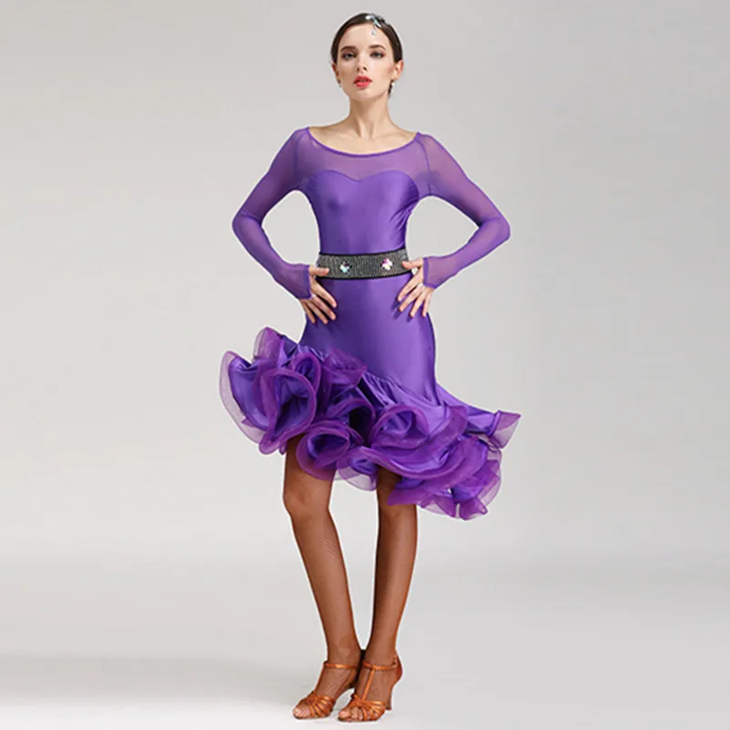 5 видов цветов платье для латинских танцев женское латино женские костюмы сальса