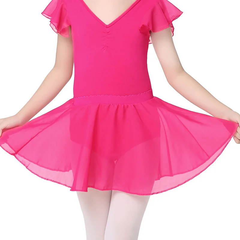 Children's Ballet Dancing Skirt Girls Costumes Chiffon Ribbon Apron Half-length Princess D0763 | Тематическая одежда и