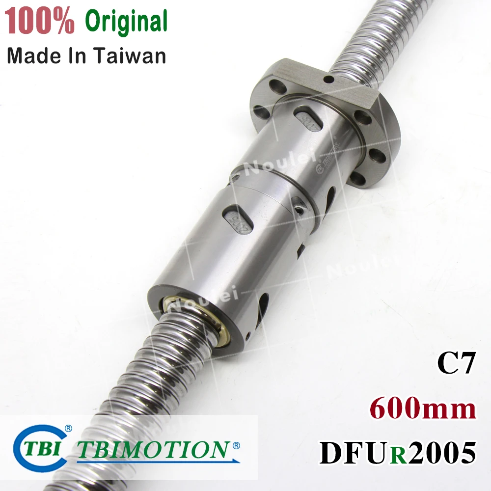 TBI 2005 C7 600 мм шариковый винт 5 свинцовый с DFU2005 OFU2005 шариковая гайка + конец