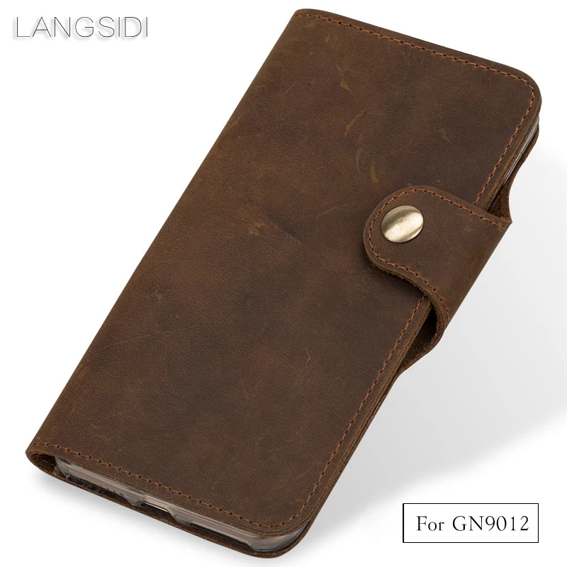 

Luxury Genuine Leather phone case leather retro flip phone case For Gionee GN9012 handmade mobile phone case