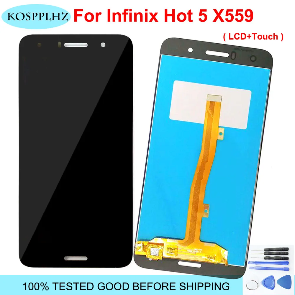 ЖК-дисплей 5 дюйма для Infinix Hot X559 X559C с сенсорным дигитайзером в сборе полный экран