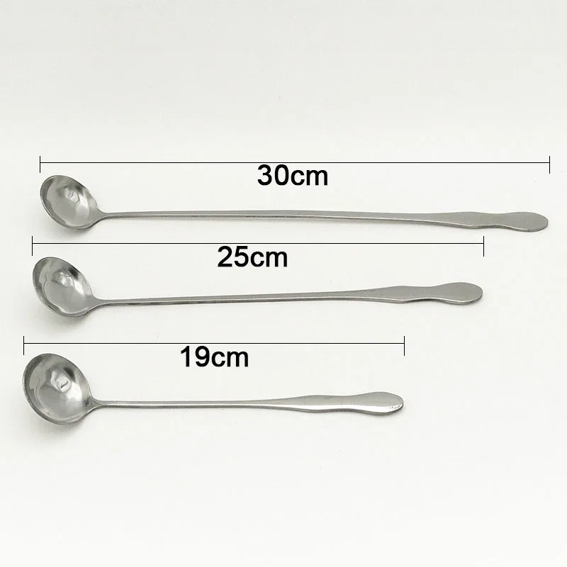 Микшерные ложки из нержавеющей стали с длинной ручкой столовая барная винтажная