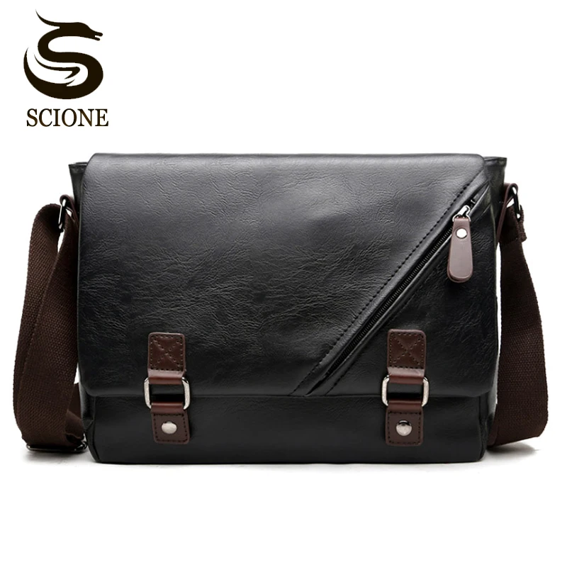 

New Arrival Fashion Business Leather Men Messenger Bags Promotional Small Crossbody Shoulder Bag Casual Man Bag
