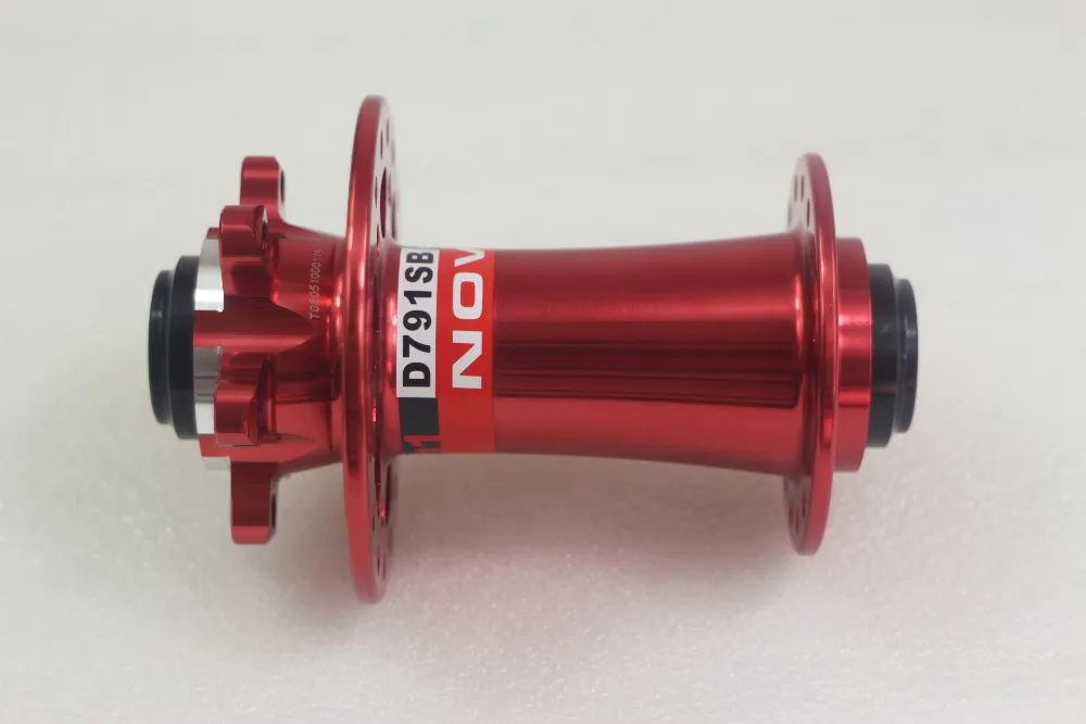 Передняя Ступица диска Novatec D791SB 15X100 24H 28H 32 H черно-красная 15 мм 24 28 отверстия для