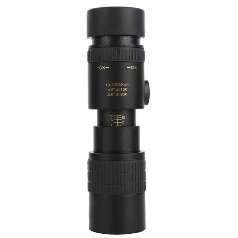 10-30x30 Zoom мини портативный карманный монокулярный телескоп наружный Бинокль Зрительная труба спортивный просмотр для путешествий охота