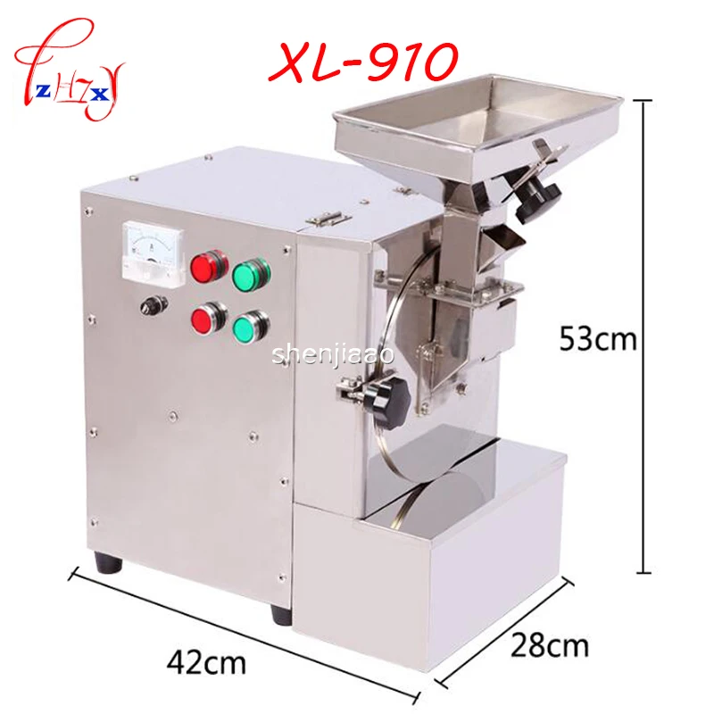 

1PC XL-910 Feed Grinder For Nuts Almonds Commercial Milling Fat Peanuts Sesameseeds Beans Spices Grasso Mill Machine 220V