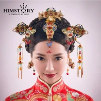 homstory retro chinese traditional wedding hair jewelry adorn chinese ancient wedding hairpins hair accessories