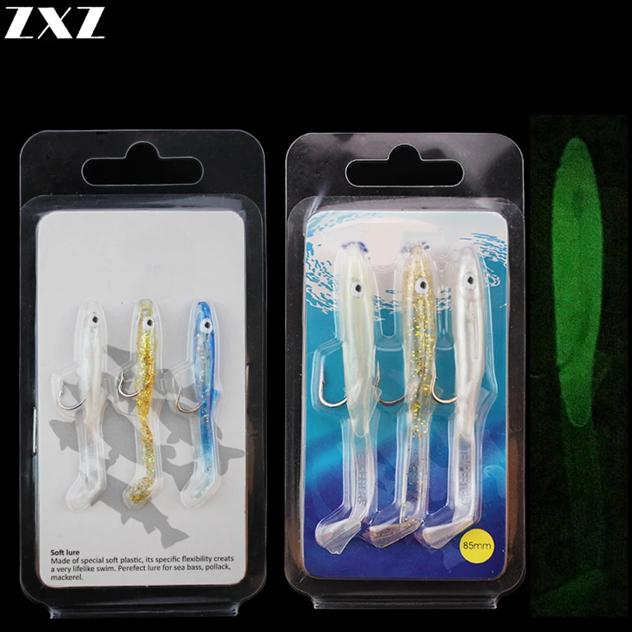 Искусственная рыболовная приманка в виде гольяна 3 шт. мягкие приманки для щуки 8