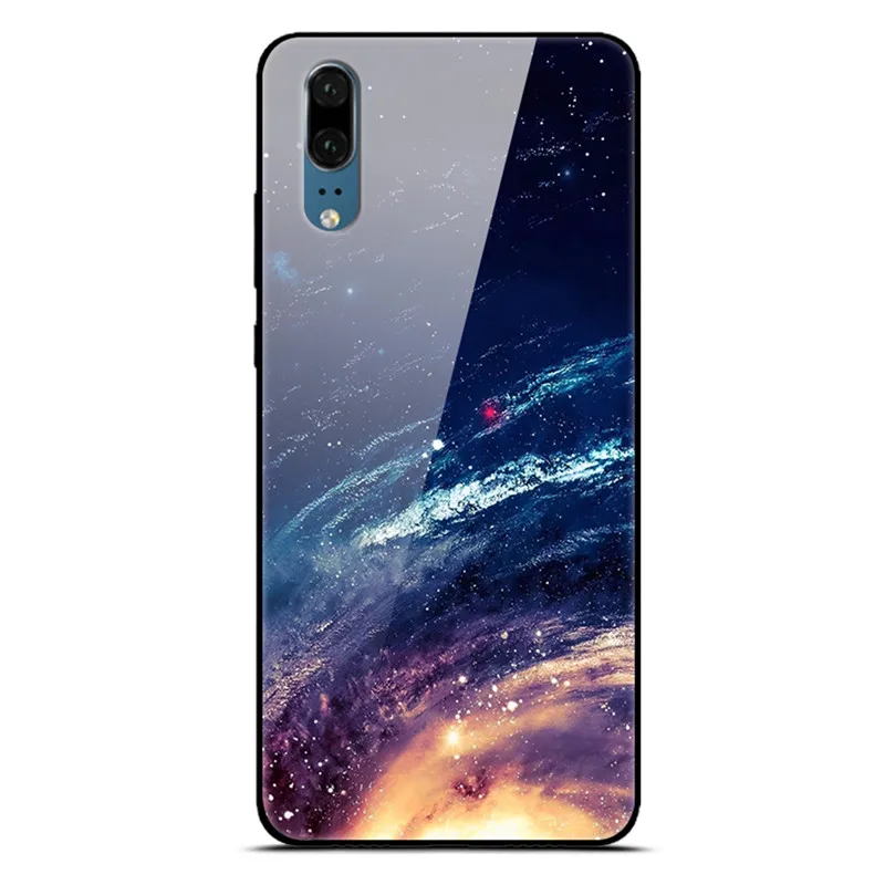 Для huawei P30 P20 Pro Lite чехол из закаленного стекла для телефона черный силиконовый чехол-Бампер для huawei P20 Lite P 30 Lite P20 Pro