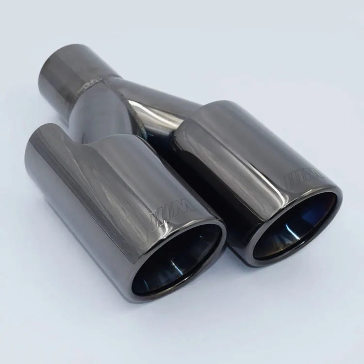 Автомобиль Стайлинг! Высококачественная хром задний M Логотип blackexhaust глушителя