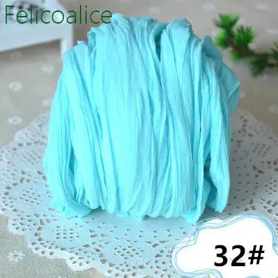 32 Sky Blue 5pcs 5 шт., растягивающийся нейлоновый чулок, цветок, сделай сам, материал для изготовления цветов, ручной работы, для рукоделия, для свадебной вечеринки, ручной работы, для рукоделия, венок, принадлежности - Цвет: 32 Sky Blue 5pcs