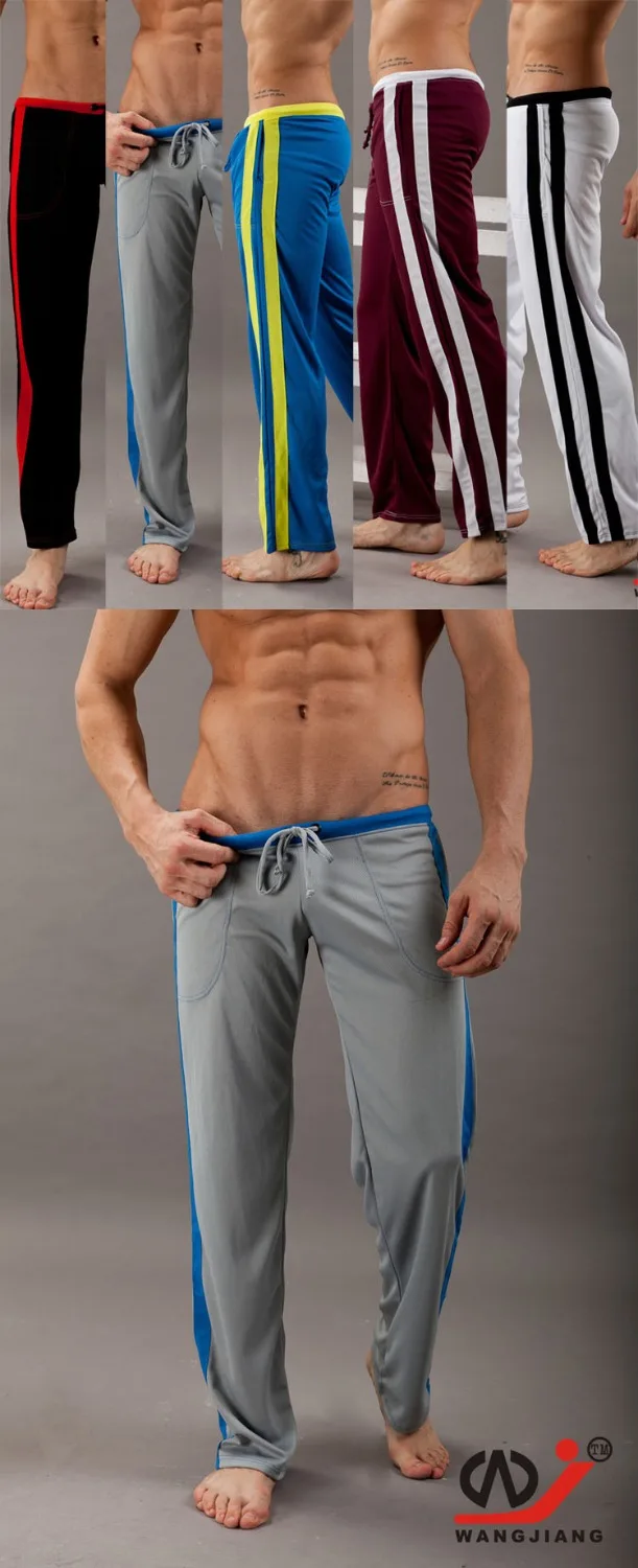 Брюки мужские брендовые эластичные хлопковые спортивные штаны для фитнеса и