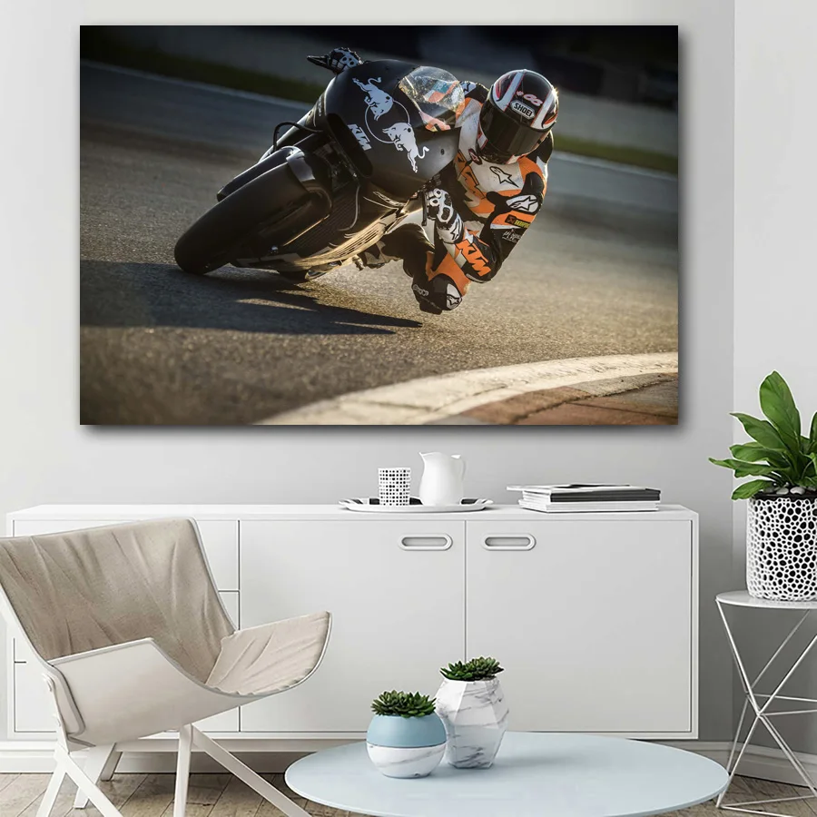 Настенная картина Ducatis с изображением мотоцикла RC16 спортивные постеры для