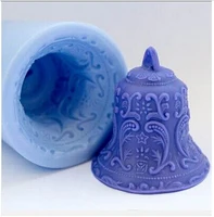 3d bell silicone molds bell soap mold bells silicone soap molds silica gel die bells aroma stone moulds christmas candle mould