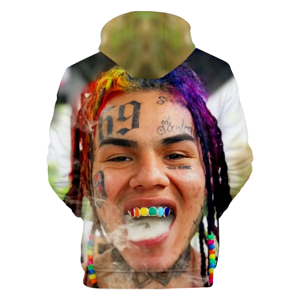 Новинка, 6IX9INE, толстовки с капюшоном, толстовки с 3D принтом для мужчин/wo, мужские свитшоты, Осенние теплые толстовки с 3D принтом, популярное повседневное пальто, топы для мальчиков, размер XXS-4XL