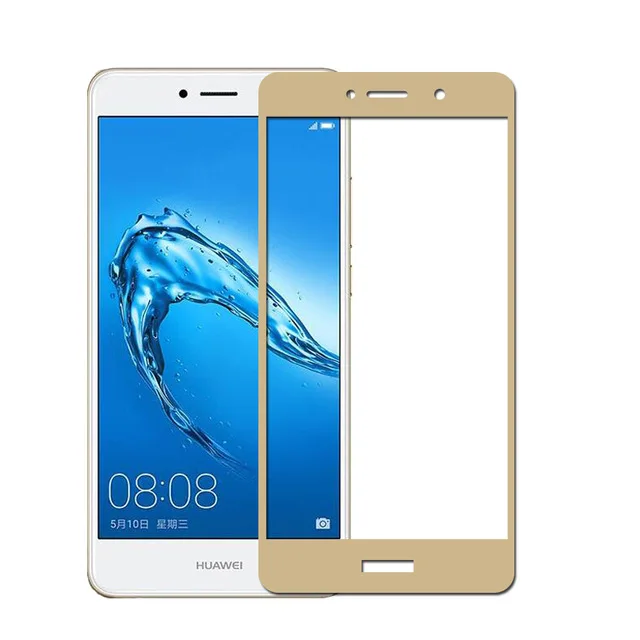 Закаленное стекло с полным покрытием для Huawei Y7 2 шт. защитная пленка экрана